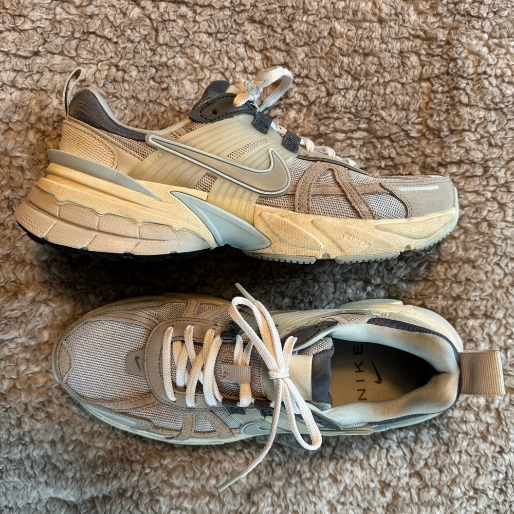 Nike Beige and Cream Athletic Shoes